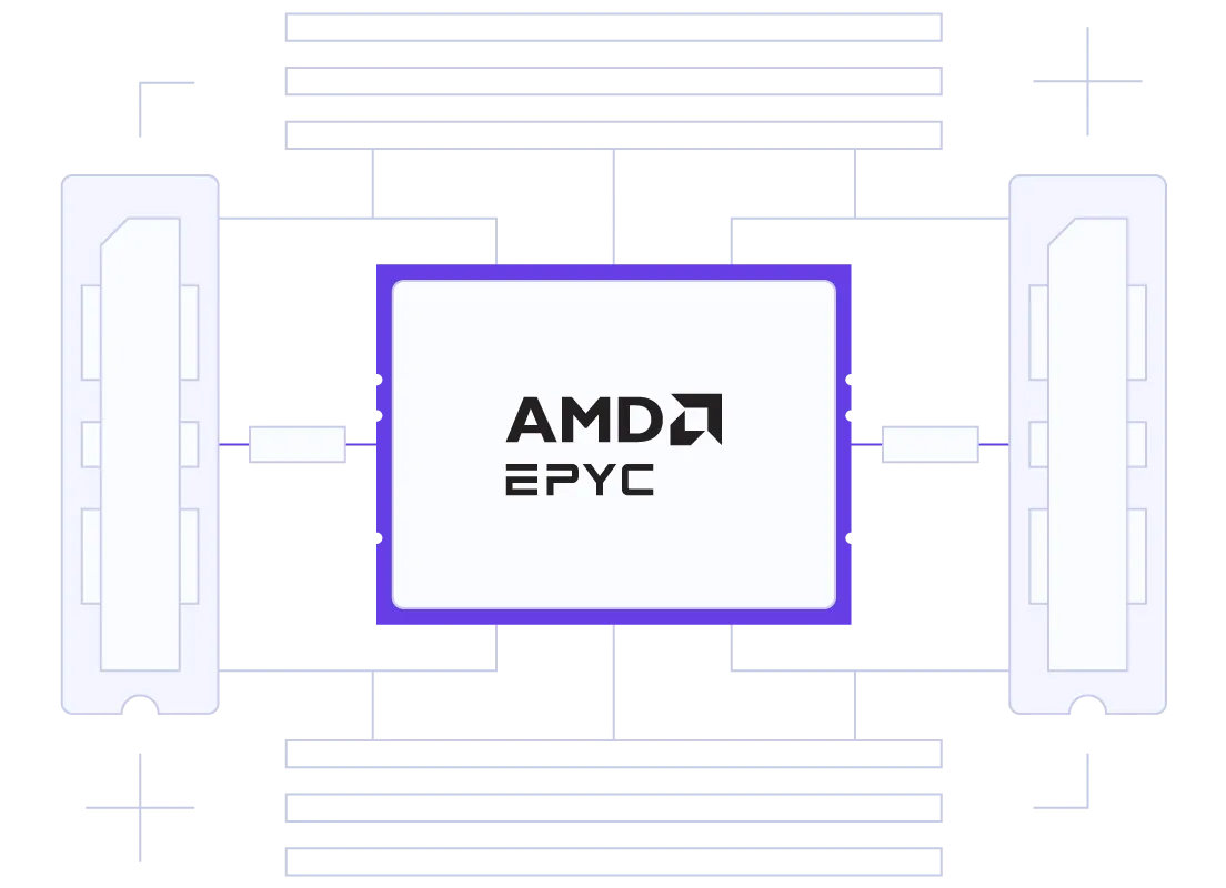 NVMe SSD स्टोरेज और AMD EPYC प्रोसेसर