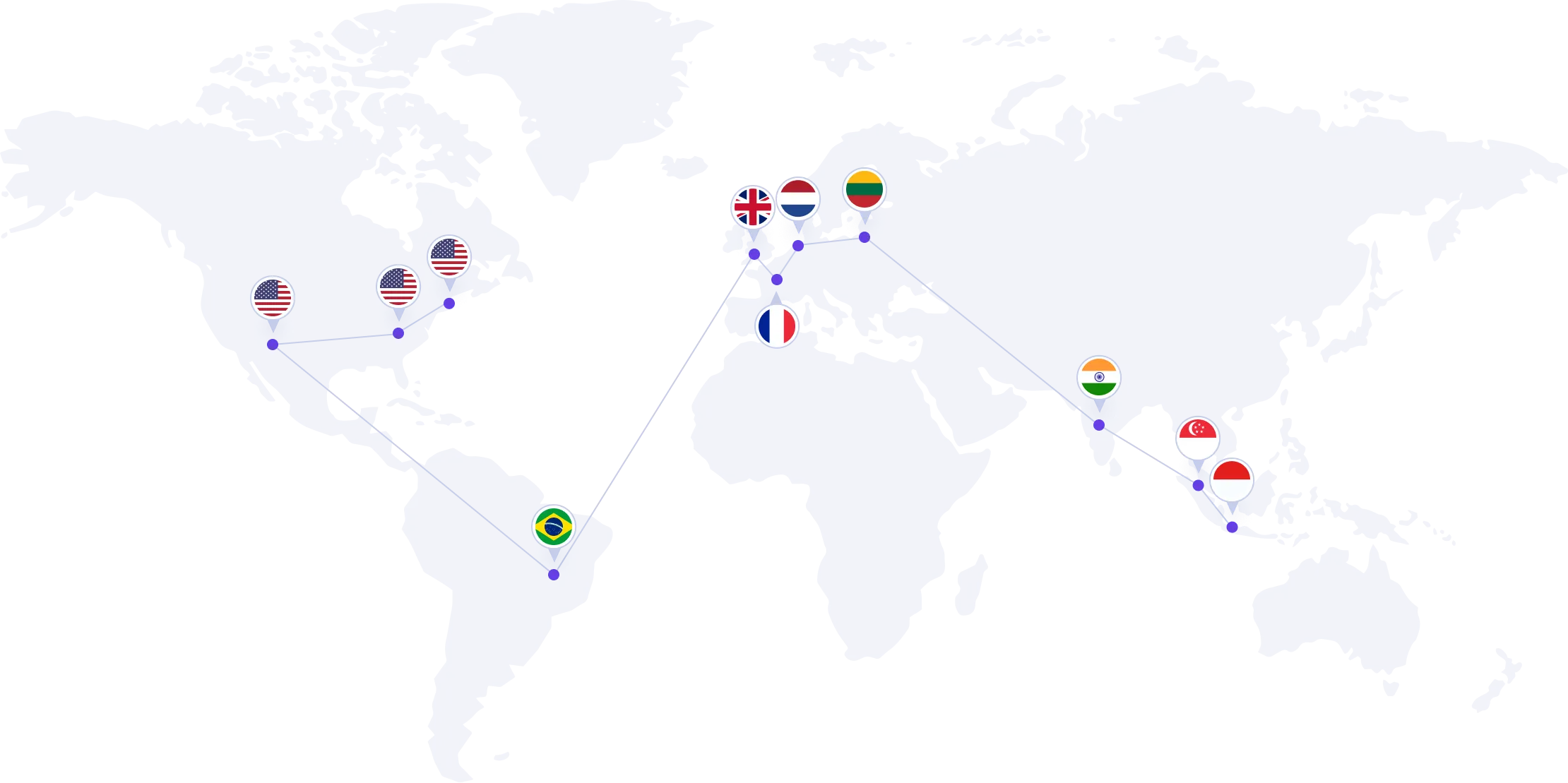 दुनिया भर में स्थित डेटा सेंटर
